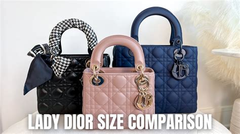 mini vs micro lady dior|lady dior small size.